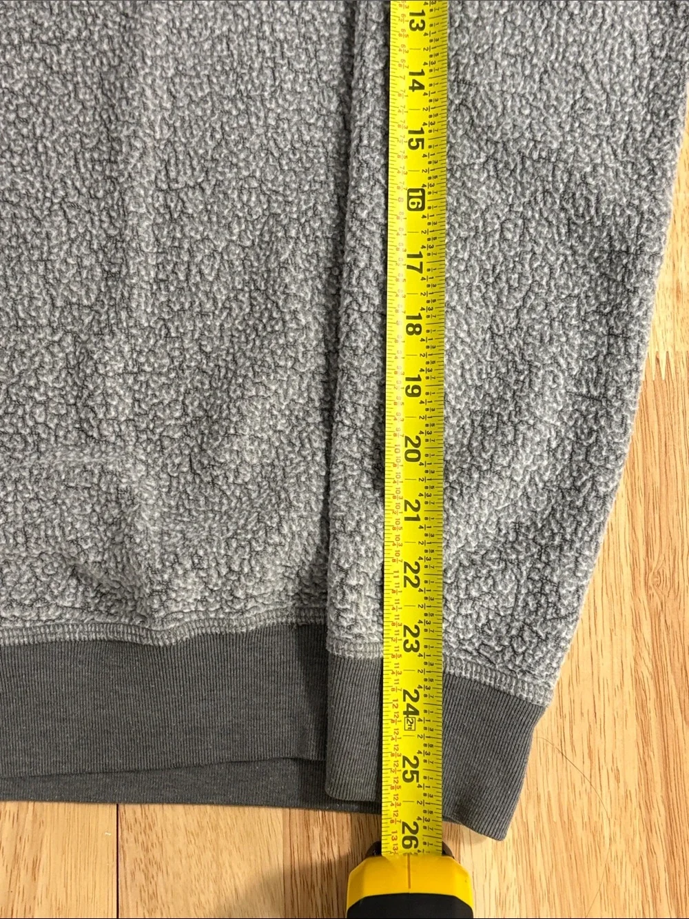 Goodlife Men's Light Gray Sherpa Crewneck Pullover
